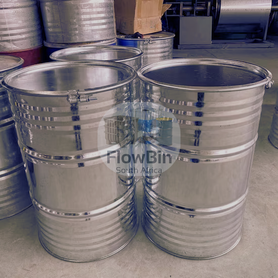 210 Litre USED UN Approved Open Top Steel Drums / Barrels | Flowbin South Africa 01