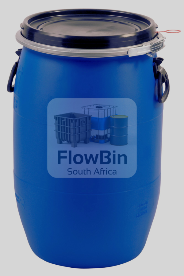 250 Litre Food Grade Blue Plastic Drum (Open Top | UN Approved) 01