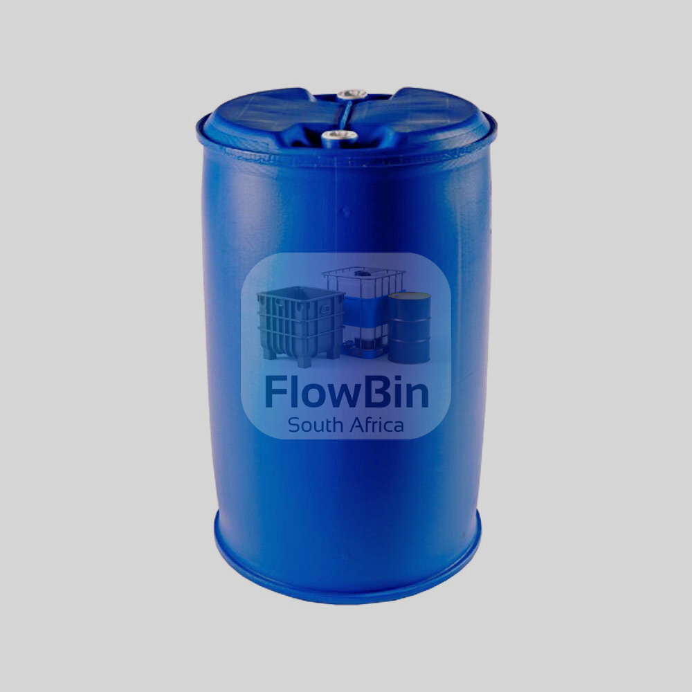 300 Litre Food Grade Blue Plastic Drum (Close Top | Fairly Used | UN Approved) 01