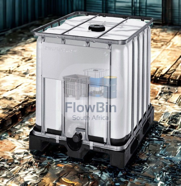 Food Grade 600L IBC Tank on Plastic Pallet – UN Approved Liquid Storage 01