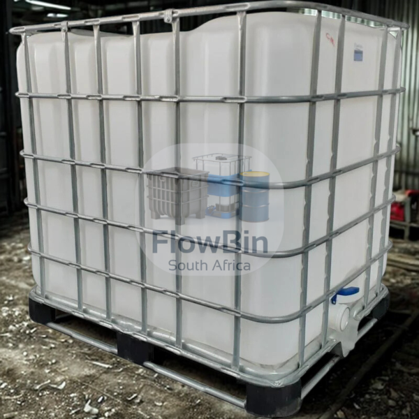 New 1000L Flowbin™ Tank (C185-80) – Chemical Grade HDPE Storage 01
